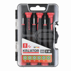 Sada šroubováků precizních TORX HQ, 6 kusů, Kreator