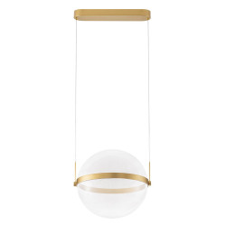 LED závěsné svítidlo Atlas, matná zlatá