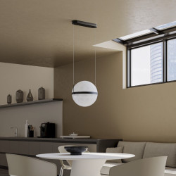 LED závěsné svítidlo Atlas, matná černá