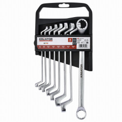 Klíče očkové oboustranné, 6 - 22 mm, 8 kusů, Kreator