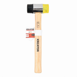 Palice gumová / plastová s dřevěnou rukojetí, 300 g, Kreator