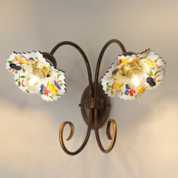 Nástěnné svítidlo rustikální Chalet AP2, Ceramiche Borso