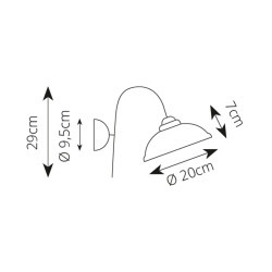 Nástěnné svítidlo rustikální Contemporanea AP, Ceramiche Borso
