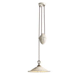 Stahovací svítidlo Merletto, Ceramiche Borso