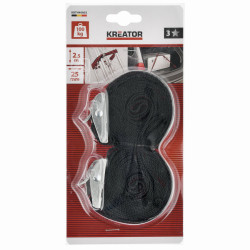 Popruh upínací se sponou, 100 kg, 2,5 m, 2 kusy, KRTH40802