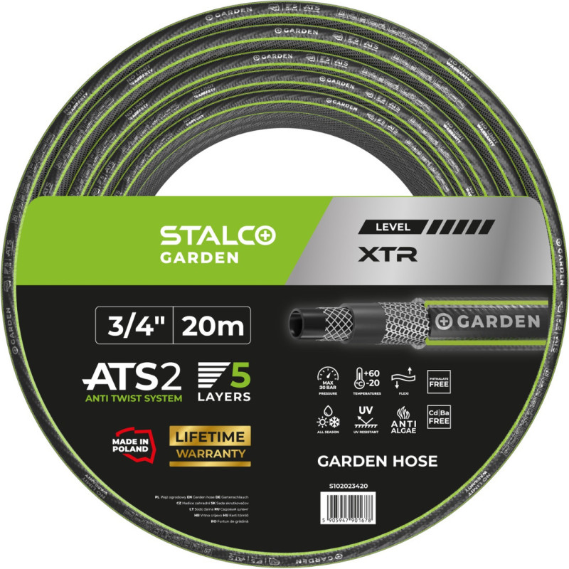 Hadice zahradní XTR, 3/4", 20 m, Stalco