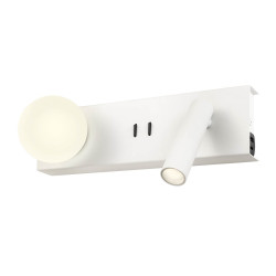 LED nástěnné svítidlo Norma, 5 + 3 W - matná bílá