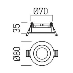 Vestavná svítidla XPOLI, PO01
