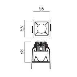 LED vestavná svítidla XDOMINO, DM02