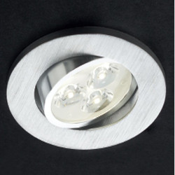 LED vestavné svítidlo MT 115,  kartáčovaný hliník