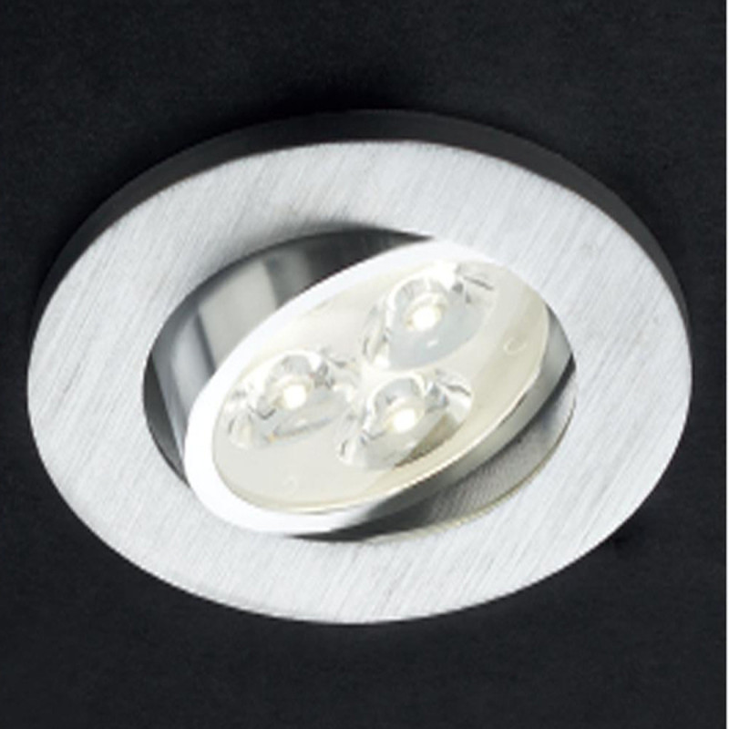 LED vestavné svítidlo MT 115,  kartáčovaný hliník