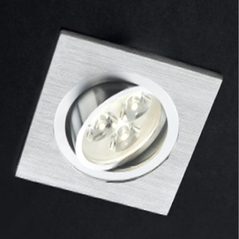 LED vestavné svítidlo MT 116, kartáčovaný hliník