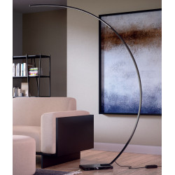 LED stojací lampa Carver - matná černá