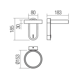 LED nástěnná svítidla Keen