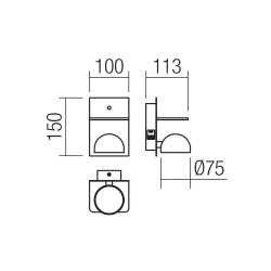 LED nástěnná svítidla Seibi