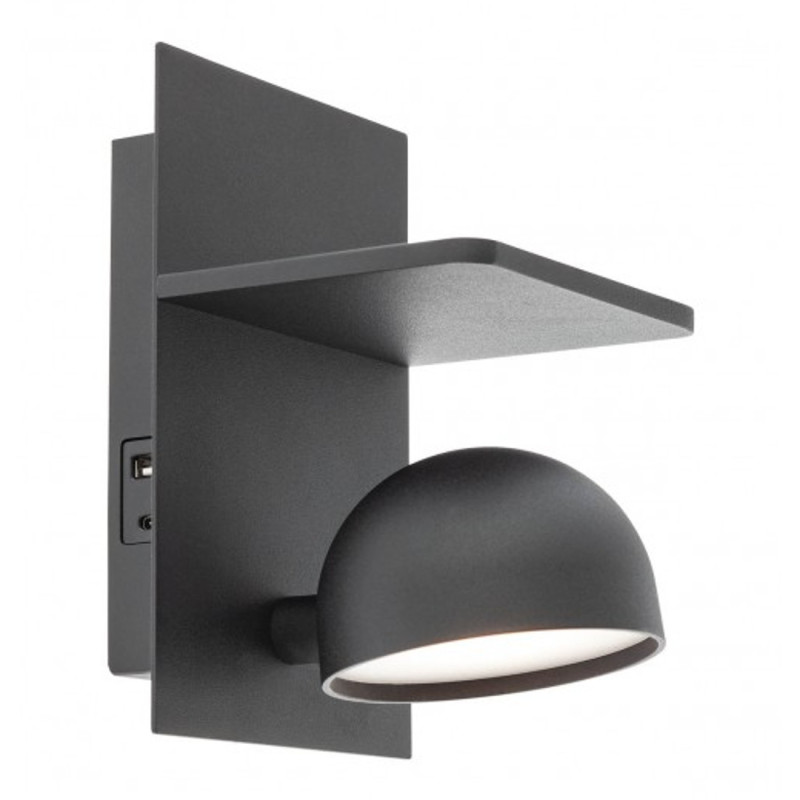 LED nástěnné svítidlo Seibi - matná černá