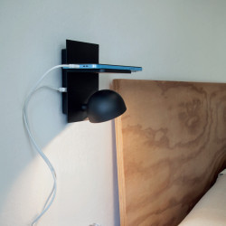 LED nástěnné svítidlo Seibi - matná černá