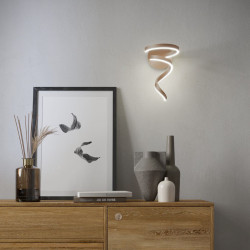 LED nástěnné svítidlo Scroll - matná bronz