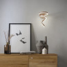 LED nástěnné svítidlo Scroll - matná bronz