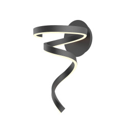 LED nástěnné svítidlo Scroll - matná černá