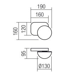 LED nástěnná svítidla Lumien, 7 W