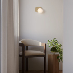 LED nástěnné svítidlo Lumien, 7 W - matná zlatá