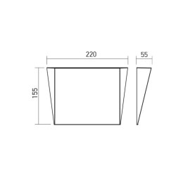 LED nástěnná svítidla Stealth, 9 W