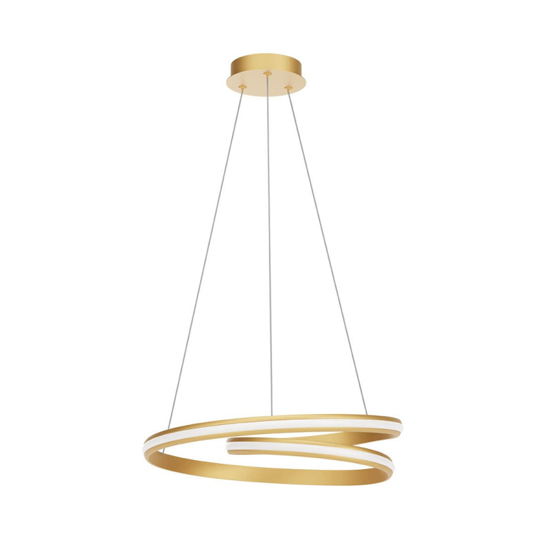 LED závěsné svítidlo Torsion, 40 W - matná zlatá