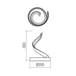 LED stolní lampy Torsion