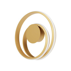 LED nástěnné svítidlo Torsion, 20 W - matná zlatá