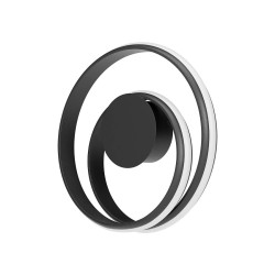 LED nástěnné svítidlo Torsion, 20 W - matná černá