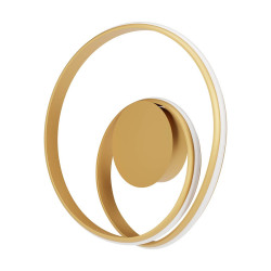 LED nástěnné svítidlo Torsion, 30 W - matná zlatá