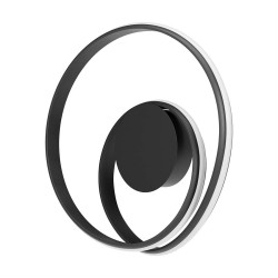 LED nástěnné svítidlo Torsion, 30 W - matná černá