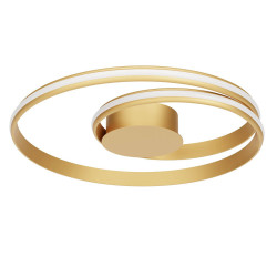 LED stropní svítidlo Torsion, 40 W - matná zlatá