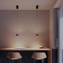 LED závěsné svítidlo Aves - matná kávová