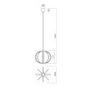 LED závěsná svítidla Moss, 20 W