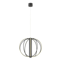 LED závěsné svítidlo Moss, 41 W - matná černá