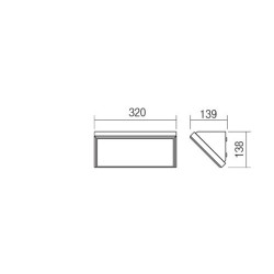 LED nástěnné svítidlo Mako, 21 W
