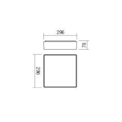 LED stropní svítidlo venkovní Marina - 16 W