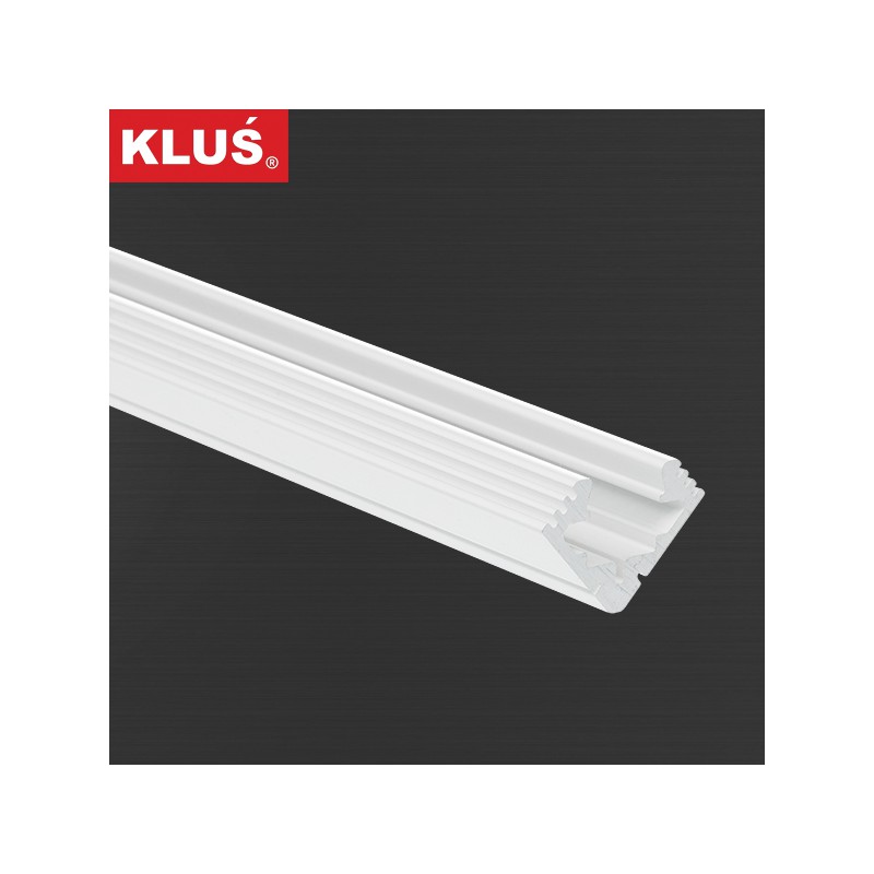Profil hliníkový B4023L9016 rohový KlusDesign 45 - ALU, bílá