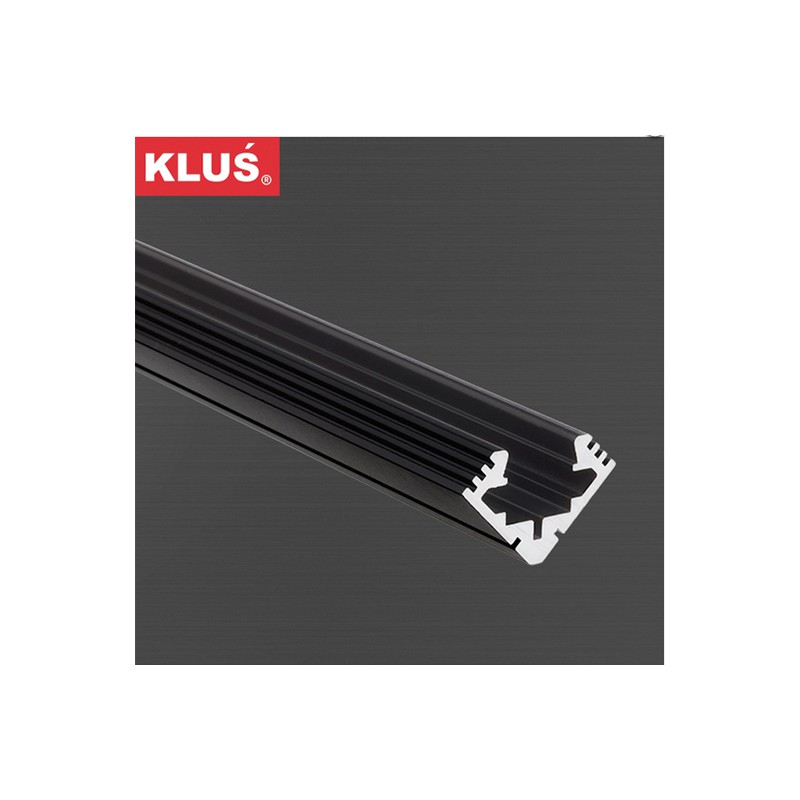 Profil hliníkový B4023K7 rohový KlusDesign 45 - ALU, černá