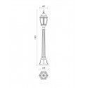 Sloupkové svítidlo Sevilla 9608 rustikální venkovní Smarter, 1300mm