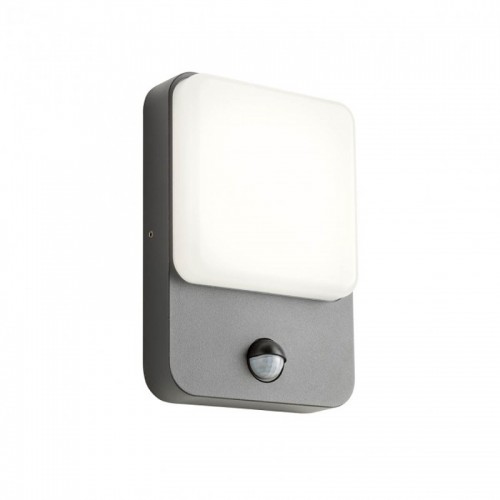 LED nástěnné svítidlo exteriérové 90133 ze série Colin s čidlem pohybu, 9W, tmavá šedá