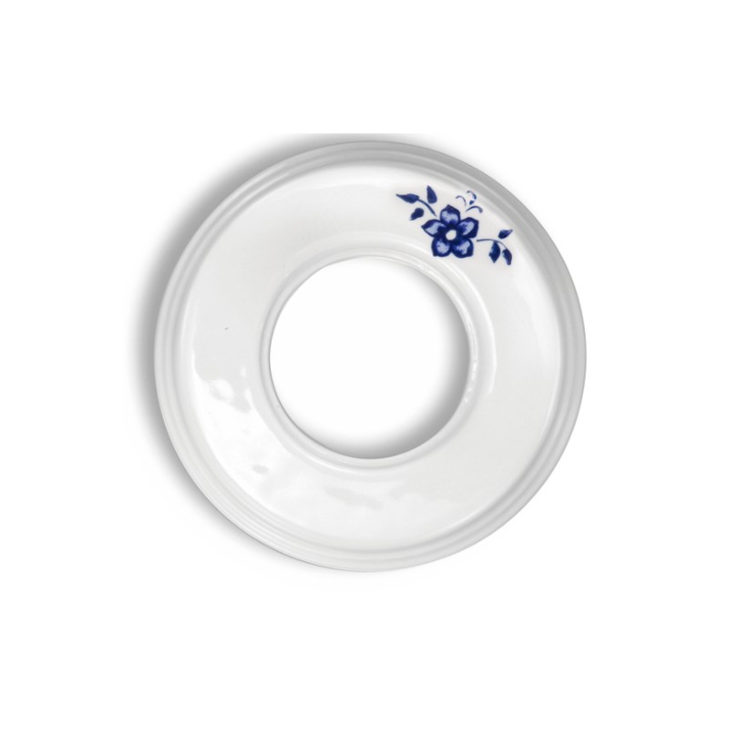 Rámeček porcelánový jednonásobný 31-801-61 Garby, bílá/modrý dekor