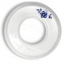Rámeček porcelánový jednonásobný 31-801-61 Garby, bílá/modrý dekor