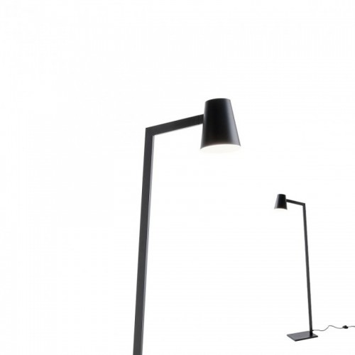 Stojací lampa moderní Mingo, černá