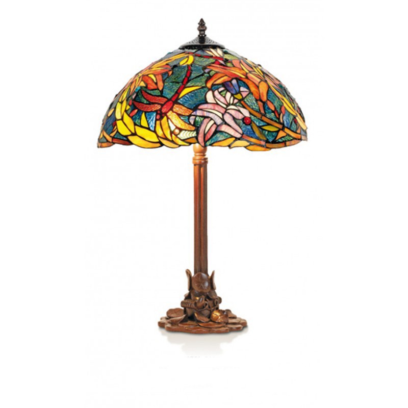 Stolní lampa Tiffany, KT2753+P1257