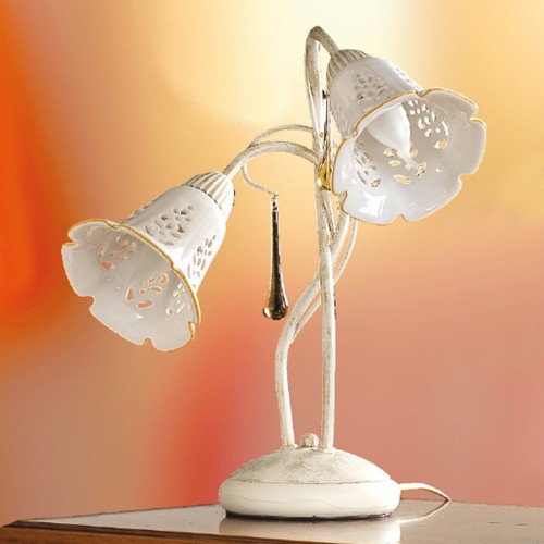 Stolní lampa rustikální 2208.L2 Ceramiche Borso ze série 2208
