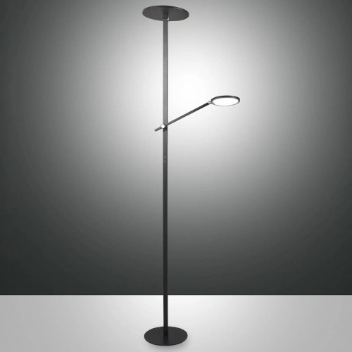 LED stojací lampa Regina, 36 + 12 W, černá