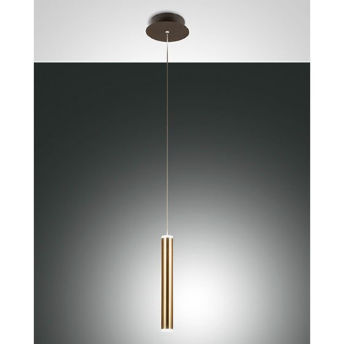 LED závěsné svítidlo Prado 3685-40-209 Fabas Luce, 6,5W, matná mosaz